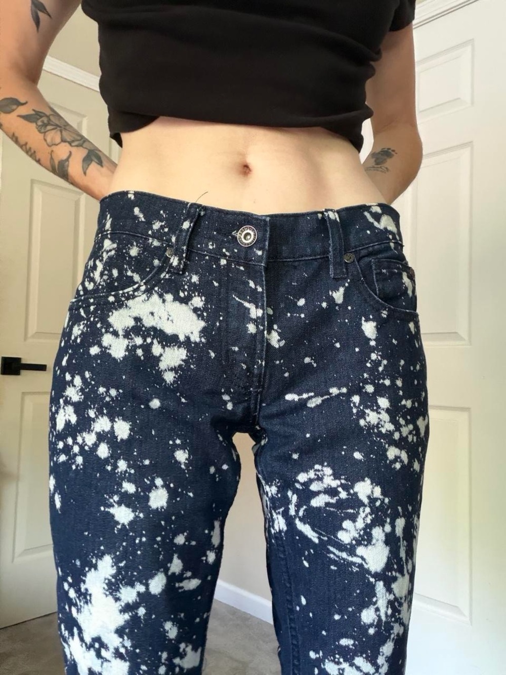 NWOT Bleach Splatter Jeans